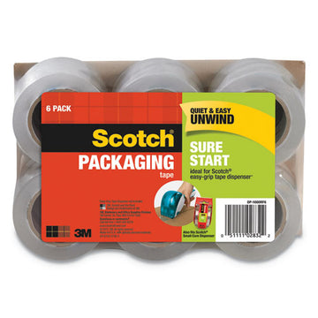 Scotch® Sure Start Packaging Tape For Dp1000 Dispensers, 1.5" Core, 1.88" X 75 Ft, Clear, 6-pack freeshipping - TVN Wholesale